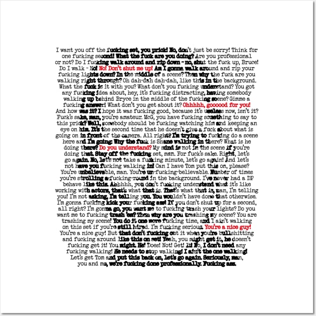 Christian Bale rant Wall Art by andrew_kelly_uk@yahoo.co.uk